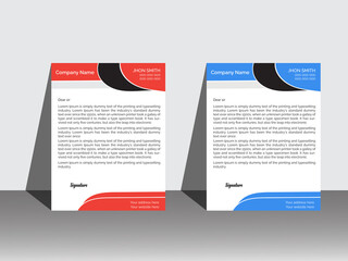 clean and elegant letterhead design template