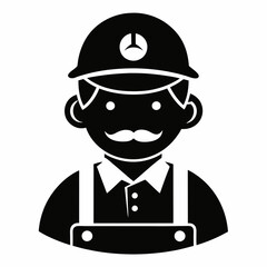 Plumber Black Vector silhouette