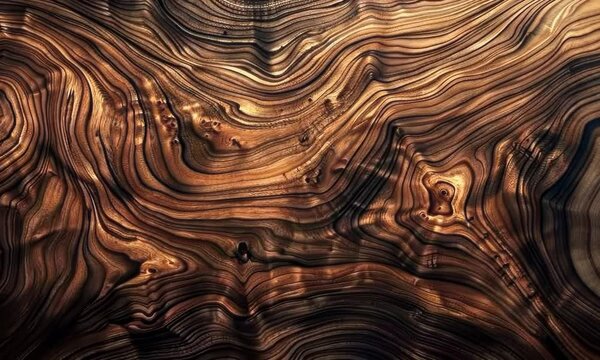 The image is of a wooden surface with a lot of grooves and lines Video