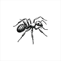 ant vector illustration logo concept design