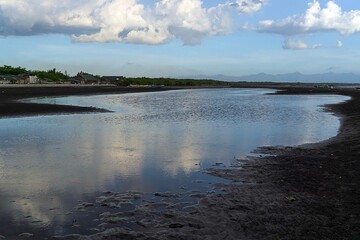 clouds over the river