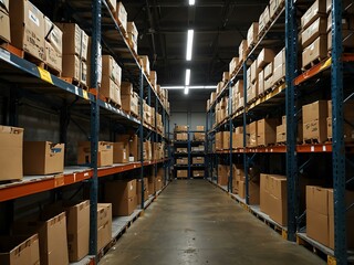 Warehouse shelves.
