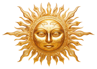 PNG The Sun gold sun white background.