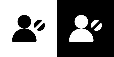 Block User Icon set vector illustration