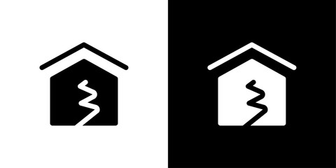 Earthquake icon set vector illustration
