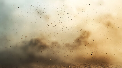 Obraz premium Atmospheric Abstract Art of Light and Shadows with Dust particles in the air 