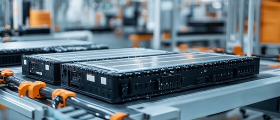 Automated assembly line, electric vehicle battery production, precision machinery, industrial manufacturing setting