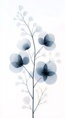 Abstract Minimalist Floral Branch Design