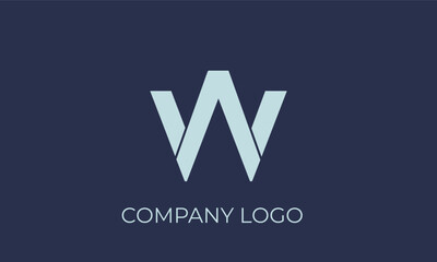 Elegant w logo design for company