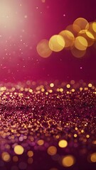 Christmas Golden Shiny Shimmering Festive Wallpaper Mobile Backround.