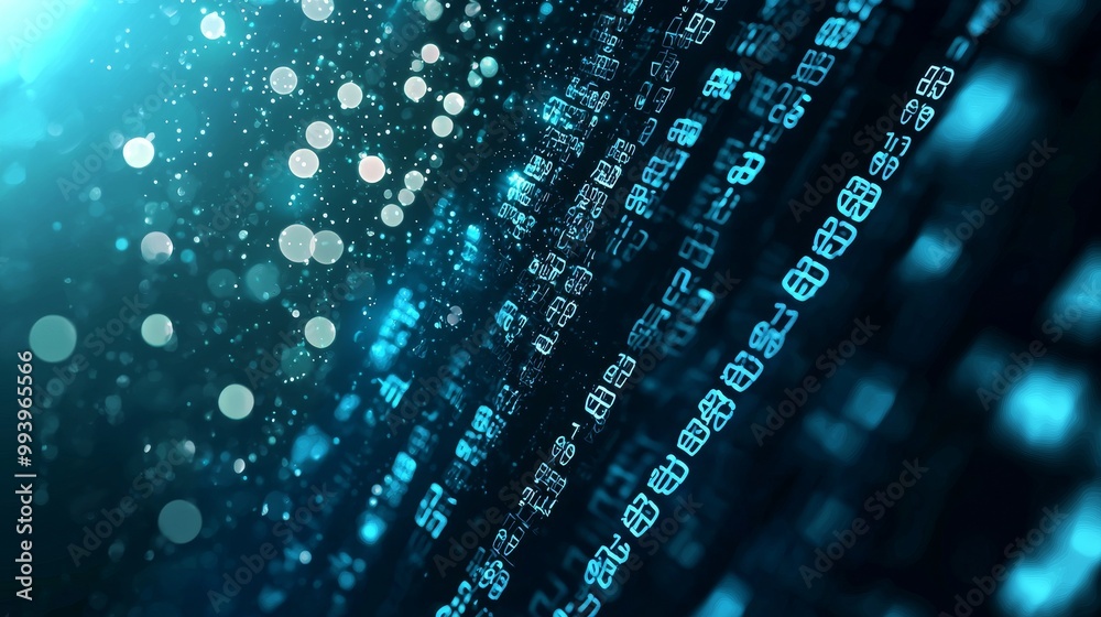 Aufkleber A diagram of big data technology and data science. The concept of data flow. Complex information analysis, visualization, and querying. A neural network for stock prices. Data mining. Business