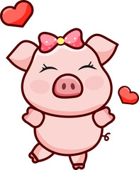 Pig with Heart