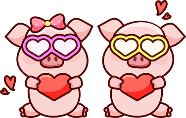 Pig with Heart