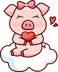 Pig with Heart