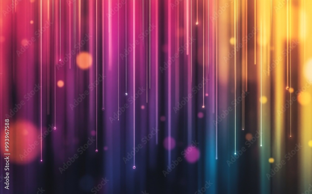 Aufkleber Rainbow wallpaper 3D rendering with abstract light effect texture