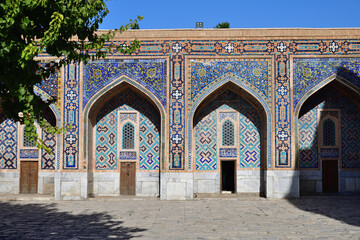 Obraz premium Tilya-Kori Madrasah, Samarkand, Uzbekistan