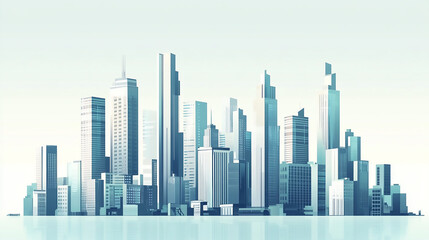 A futuristic skyscraper with a sleek, reflective glass facade rising against a clear blue sky, showcasing modern urban architecture 