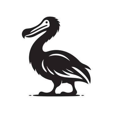 recommend clip art: Unique Dodo Silhouette Vectors for Creative Graphic Design Projects