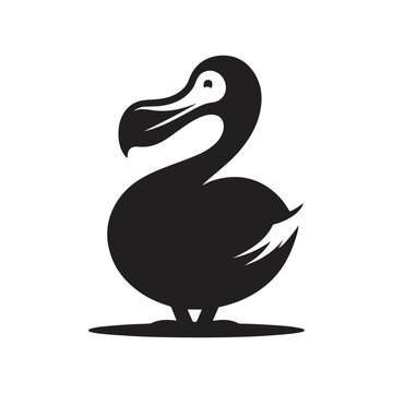 recommend clip art: Unique Dodo Silhouette Vectors for Creative Graphic Design Projects