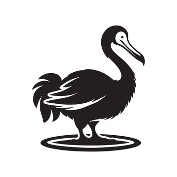 recommend clip art: Unique Dodo Silhouette Vectors for Creative Graphic Design Projects