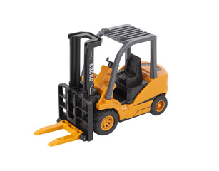 Forklift loader, stacker truck, isolate on white