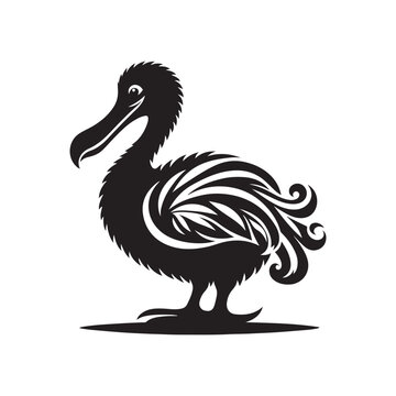 recommend clip art: Unique Dodo Silhouette Vectors for Creative Graphic Design Projects