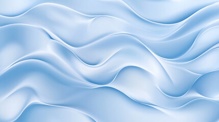 Obraz premium Soft blue satin waves for elegant background design