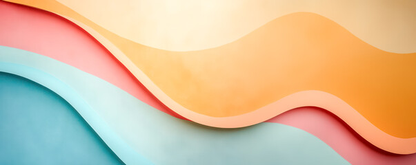 Obraz premium Abstract background with colorful waves