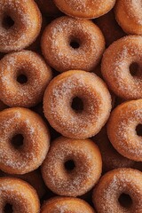 Close Up of Sugar-Coated Donuts.