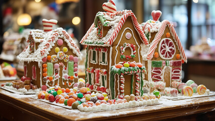 Hold a competition where participants create and decorate gingerbread houses. Offer categories like most creative, best use of candy, and most festive. Ai generated