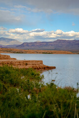 Lake Mead National Recreation Area.
Landscape, Mountains, Lake, Dog, Camper Vans and Donkeys.