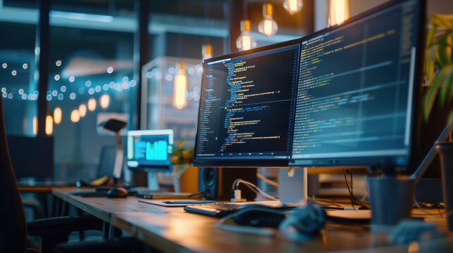 A business using custom software applications to enhance internal processes, increase productivity, and drive innovation.