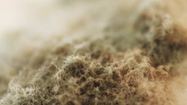 Close up of green mold fungal fugus on food, cheese expired, macro of dangerous food.