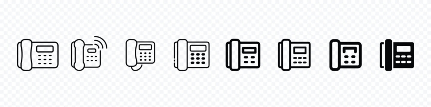 Landline phone icon, Phone vector icon. fax vector glyph flat icon, Landline Basic Phone, Telephone Icon. Old classic telephone, Dial Telephone, Rotary Phone