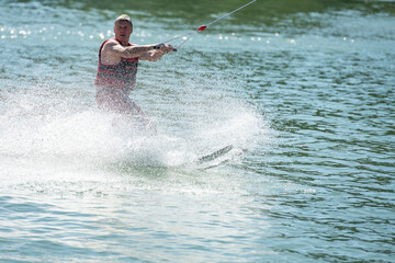Fototapeta premium Wasserski fahren
