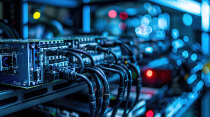 Naklejka premium A company developing modular hardware solutions for businesses, offering flexibility and scalability in computing systems.