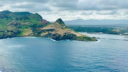 view of the sea and mountains