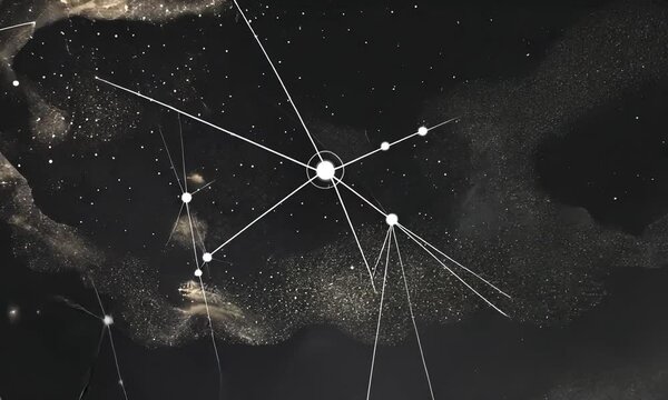 Starry Night with Constellations