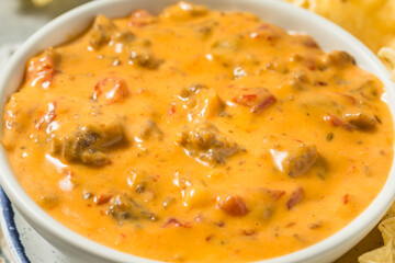 Homemade Mexican Spicy Cheese Queso Dip