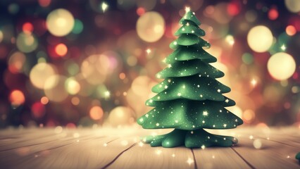 Obraz premium christmas tree with lights