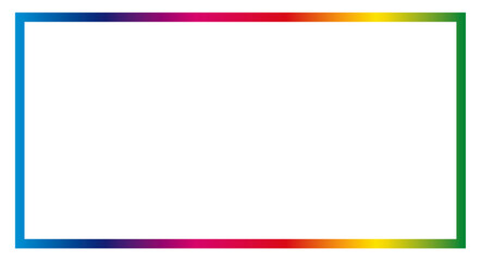 Obraz premium Colorful frame isolated on a transparent or white background, vector design