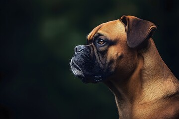 Obraz premium Boxer Dog, Dog Portrait Photography, Boxer Dog Close-up, Boxer Dog Pet Photo, High Quality Dog Image