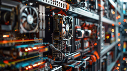 Fototapeta premium A comparison of modular hardware platforms, highlighting the ease of upgrades, customization options, and cost savings.