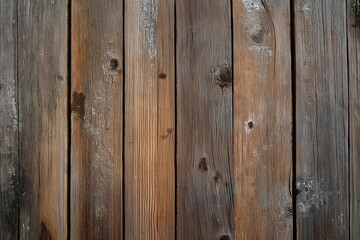 Fototapeta premium Weathered wooden planks showcasing their detailed texture and age, creating a rustic feel.