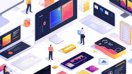 Obraz premium A comparison of popular software platforms, highlighting features like customization, scalability, and ease of use.