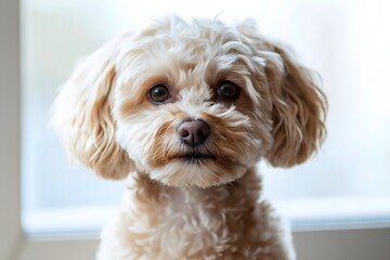 Maltipoo, Dog Portrait Photography, Maltipoo Close-up, Maltipoo Pet Photo, High Quality Dog Image