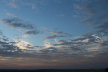 Fototapeta premium A sunset with clouds