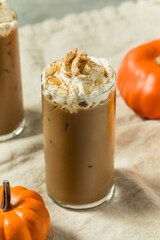 Cold Refreshing Iced Pumpkin Spice Latte