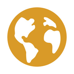 globe icon. simple vector earth. simple design style. suitable for search, world, web icons. flat design template