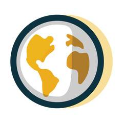 globe icon. simple vector earth. flat design style. suitable for search, world, web icons. flat design template